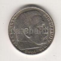 D.3.Reich 1936A 5M Ag "Hindenburg" h.k-tel T:2/2-