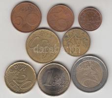 Portugália 2002-2003. 1c-2&#8364; forgalmi sor T:1-,2 Portugal 2002-2003. 1 Cent - 2 Euro set T:AU,XF