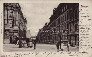 Brno, Brünn; Augustinergasse / street, Café Moravia