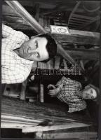 1980-1990 Kerekes Gábor 4db-os sorozata Makay Béla túristvándi tanítóról, pecséttel jelzett képek, 17x23cm