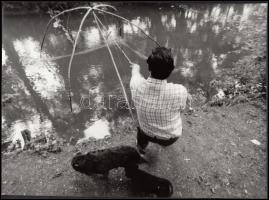 1980-1990 Kerekes Gábor 4db-os sorozata Makay Béla túristvándi tanítóról, pecséttel jelzett képek, 1...