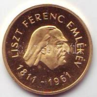 1961. "Liszt" 100Ft Au 7,676g T:BU RR!! Csak 2500db!