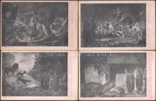 Dante, Divina Commedia - series of 27 unused postcards, pinx. De Bacci Venuti