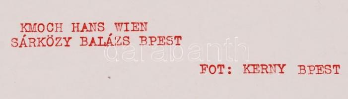 1927 Kerny István (1879-1963): Kecskeméti nemzetközi sakkverseny: Hans Kmoch és Sárközy Balázs. Vint...