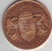 1907. 100K Au 33,875g RR!! Csak 1088db! T:2 kis ph