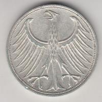 NSZK 1968G 5M Ag T:2
GFR 1968G 5 Mark Ag C:XF