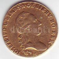 Milánó 1786M osztrák adminisztráció II.József 1S Au 11,06g T:2 ph.