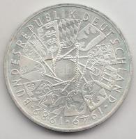 NSZK 1989G 10M Ag "40 éves az NSZK" T:1-
GFR 1989G 10 Mark Ag "40 Year-German Federal...