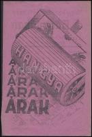 cca 1920 A rákoscsabai Hangya áruház karácsonyi vásárának szórólapja. Kétoldalas, lila