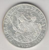 NSZK 1990F 10M Ag "I. Barbarossa Frigyes" T:1-
GFR 1990F 10 Mark Ag "Frederick I Barb...