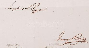 1795 budai helytartótanács határozatai, József főherceg, későbbi nádor saját kezű aláírásával: a kas...