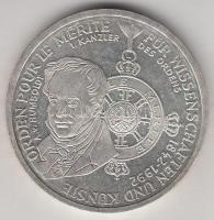 Németország 1992D 10M Ag "Pour le Mérite" T:1-
Germany 1992D 10 Mark Ag "Pour le Méri...