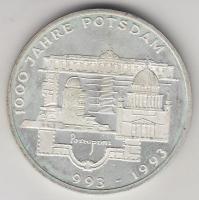 Németország 1993F 10M Ag "1000 éves Potsdam" T:PP
Germany 1993F 10 Mark Ag "1000th An...