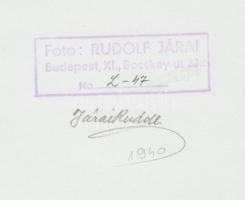 1940 Járai Rudolf (1913-1993): Falusi idill. Vintage, szerzői pecséttel jelzett, aláírt, 24x18cm