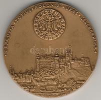 Lengyelország 1988. "Krakkó-Numizmatikai Társulat" nagyalakú Br plakett T:2