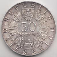 Ausztria 1973. 50Sch Ag "500 éves a Bummerlhaus" T:1- Austria 1973. 50 Schilling Ag "500th anniversary of Bummerlhaus" C:AU