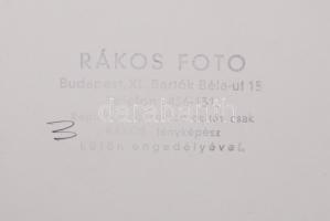 cca 1950-1955 Rákos Fotó: 4 db propagandakép a szocializmus alapjainak lerakásáról: termékek kiállít...