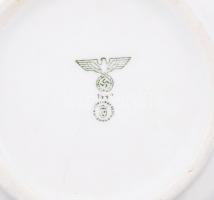 Bavaria Walküre Bayreuth német birodalmi sassal jelzett edény, fehér mázzal, hibátlan, m:7 cm, d:20 ...