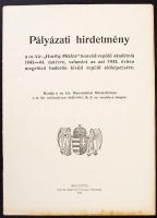 1943. Pályázati hirdetmény a Horthy Miklós repülő Akadémia 1943-44. tanévre. Füzet melléklettel.