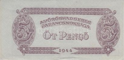 1944. 1P-100P "Vöröhadsereg Parancsnoksága" sorozat 7db klf bankjegye T:vegyes