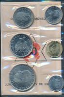 Spanyolország 1980. "Labdarugó VB" szett 6 klf db 50c-100P T:1 eredeti dísztokban és tanús...