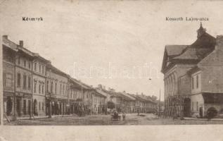 Késmárk, Kossuth Lajos utca / street, shops (EK)