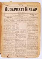 1882 A Budapesti Hírlap negyed évfolyama bekötve. Egy két lap és a kötés sérült