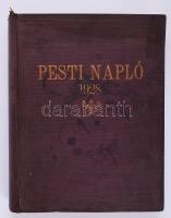 1928 A Pesti Napló teljes évfolyama bekötve nagyon érdekes képanyaggal aranyozott egészvászon kötésben jó állapotban