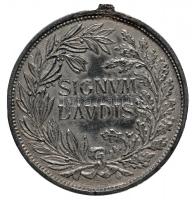 1916. "Ezüst Katonai Érdemérem" fehérfém kitüntetés korona felfüggesztés nélkül T:2-
Hunga...