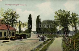 Szenc, Szempcz; Pozsonyi országút, temető / road, cemetery (EK)