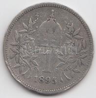 Ausztria 1895. 1K Ag T:2- Austria 1895. 1 Corona Ag C:VF