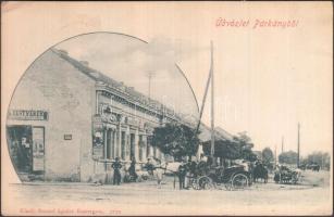 Párkány Fő utca, italraktár 'Stromf Ignácz, Esztergom' / main street, pub (EK)