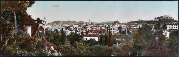 Gorizia, Görz; hajtatlan panorámalap / unfolded panoramacard