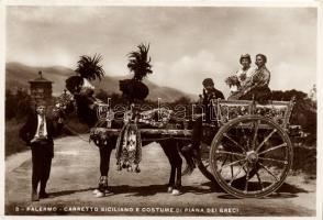 Carretto Siciliano e costume di piana dei Greci / Sicilian cart, Greek costume, folklore (EK)