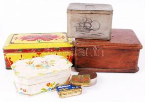 6db, különféle, főleg háború előtti doboz / Various vintage boxes, mainly from before 1945