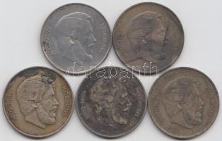 1947. 5Ft Ag "Kossuth" (5x) T:2-,3