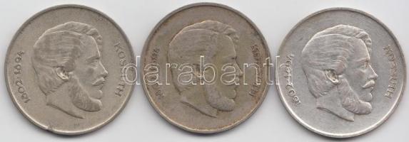 1947. 5Ft Ag "Kossuth" (3x) T:2-,3