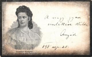 1898 Erzsébet / Queen Elisabeth, Sissi, obituary postcard (EB)