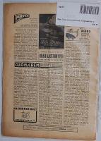 Elek Ilona a női tőrvívás világbajnoka olimpiai aranyérmet nyert a Berlini Olimpiáan (1936) cíímlapfotója az "Uj Idők" c. lap 1936 VIII.16-iki számában