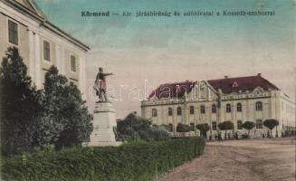 Körmend, Királyi járásbíróság, adóhivatal, Kossuth szobor