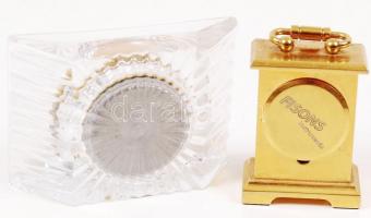 2 db mini quartz, asztali órák, elem nélkül, 4×6 cm