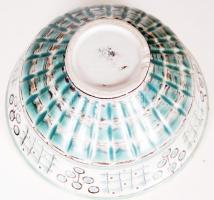 Gorka Iparművészeti Vállalatos, kaspó, hibátlan, jelzett, m:9 cm, d:17 cm