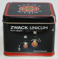 Zwack Unicum 4×0,05 l, fém díszdobozban