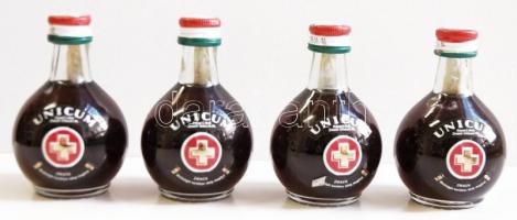 Zwack Unicum 4×0,05 l, fém díszdobozban