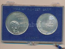 1973. 50Ft Ag + 100Ft Ag "Petőfi" T:BU Eredeti plombált MNB plasztiktokban