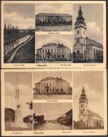 Tótkomlós - 2 db régi magyar városképes lap / 2 old Hungarian postcards