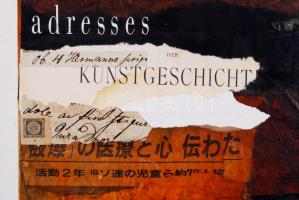 Ajtai Tamás (1952-): Végtelen szövedék. Vegyes technika, karton, jelzett, 70×50 cm