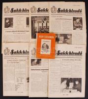 Sakk tétel: 12 db Sakkhírmondó újság 1950-ből + sakk verseny és játékszabályok