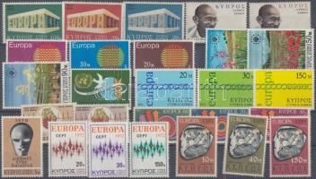 27 diff. stamps in complete sets, especially European editions, 27 klf bélyeg teljes sorokban, főleg Európa kiadások