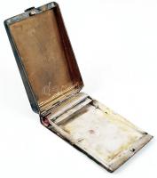 Ezüst (Ag.) art-deco névjegykártyatartó, jelzett, nettó: 79 g / Siver business card holder